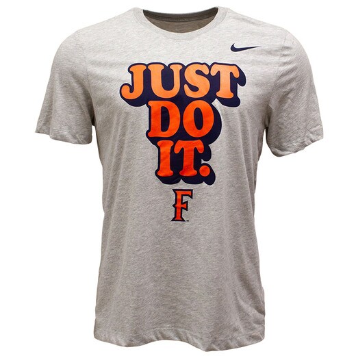 Nike Just Do It Cotton Tee - Dark Heather